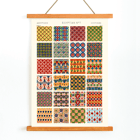 Colorful Egyptian geometric patterns by Owen Jones titled Egyptian 7 from Century Grammar of Ornament book Poster showcasing vibrant Egyptian geometric patterns from the artwork Egyptian 7 by Owen Jones in Century Grammar of Ornament book.