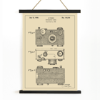 Photographic Camera Patent Illustration by G Fassin Poster showing detailed patent drawings of a photographic camera by artist G. Fassin titled Photographic Camera Patent