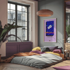 Colorful poster featuring Jazz Jay Hoggard Quintet artwork. Poster with abstract design and text Jazz Jay Hoggard Quintet showcasing vibrant colors and geometric shapes.