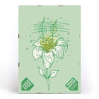 Illustration of a musical flower by Lanny Sommese titled Penn State glee club spring concert. Poster with musical notes on a flower stem by Lanny Sommese promoting Penn State glee club spring concert.