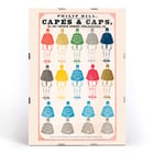 Colorful print of campaign capes and caps by Philip Hill titled Capes & Caps for Presidential Campaign of 1868. Poster displaying colorful capes and caps for Presidential Campaign; artwork titled Capes & Caps by anonymous artist.