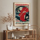 Artwork Automobile Club Belgique Course Bruxelles – Spa by Georges Gaudy featuring an artistic depiction of a driver in a classic car. Poster by Georges Gaudy titled Automobile Club Belgique Course Bruxelles – Spa depicting a figure in red cloak holding hourglass.