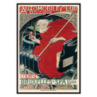 Artwork Automobile Club Belgique Course Bruxelles – Spa by Georges Gaudy featuring an artistic depiction of a driver in a classic car. Poster by Georges Gaudy titled Automobile Club Belgique Course Bruxelles – Spa depicting a figure in red cloak holding hourglass.