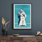 Ernest Peixotto's artwork Black & whites depicting a clown in a polka dot background. Poster Black & whites by Ernest Peixotto featuring a clown in a polka dot background holding a flower in its hand