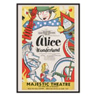 Alice im Wunderland von Artcraft Lithographie farbenfrohes Theaterplakatdesign Farbenfrohes Poster für Alice im Wunderland von Artcraft Lithograph mit skurrilen Figuren aus dem klassischen Märchen