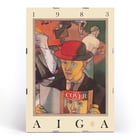 Colorful illustration featuring a person in a red hat holding a magazine by Jeff Smith titled The cover show. Poster featuring illustration by Jeff Smith titled The Cover Show with a person in a red hat holding a magazine.