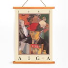 Colorful illustration featuring a person in a red hat holding a magazine by Jeff Smith titled The cover show. Poster featuring illustration by Jeff Smith titled The Cover Show with a person in a red hat holding a magazine.