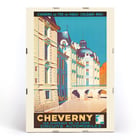 Poster art by Alex Garbell titled Cheverny Les Châteaux De La Loire Circuits Automobiles featuring a historic building with an archway and towers. Poster titled Cheverny Les Châteaux De La Loire Circuits Automobiles by artist Emile-Allain Séguy depicting a castle in vibrant colors.