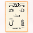 Illustration by the Dominion Scientific Temperance Committee promoting safe alternatives to alcohol consumption with tea coffee chocolate hot water and milk Poster promoting the prohibition of alcohol by The Dominion Scientific Temperance Committee featuring safe alternatives to alcohol