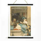 French engravers artwork depicting a woman reading artist Graveurs français de la seconde moitié du XVIIIe siècle artwork title Graveurs français de la seconde moitié du XVIIIe siècle Poster displaying artwork of a woman reading with a child and elderly man nearby from Graveurs français de la seconde moitié du XVIIIe siècle