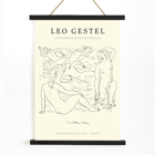 Femmes nues nageant sur la plage par Leo Gestel au Musée d'art Seibu de Tokyo Poster de femmes nues nageant sur la plage par Leo Gestel exposée au Musée d'art Seibu de Tokyo dans un style post-impressionniste