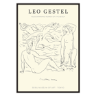 Femmes nues nageant sur la plage par Leo Gestel au Musée d'art Seibu de Tokyo Poster de femmes nues nageant sur la plage par Leo Gestel exposée au Musée d'art Seibu de Tokyo dans un style post-impressionniste