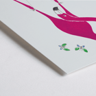 Flamingo holding a swinging book with butterflies by Swing into Books. Poster featuring a pink flamingo holding a swinging monkey with a book butterflies around art piece titled Swing into books
