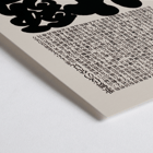 Conception typographique mettant en vedette des caractères japonais dans le style Kabuki par Ikko Tanaka Poster avec un texte japonais en gras dans un design noir et blanc par Ikko Tanaka intitulé Kabuki.