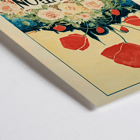 Colorful floral poster for Exposition Cantonale Neuchateloise d'horticulture de Boudry by Edmond Boitel. Poster featuring vibrant flowers and bold text Exposition Cantonale Neuchateloise d'horticulture by Edmond Boitel
