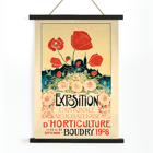 Colorful floral poster for Exposition Cantonale Neuchateloise d'horticulture de Boudry by Edmond Boitel. Poster featuring vibrant flowers and bold text Exposition Cantonale Neuchateloise d'horticulture by Edmond Boitel