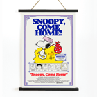 Snoopy Come Home movie poster by Charles Schulz featuring Snoopy and Woodstock in colorful illustration. Snoopy Come Home movie poster featuring Snoopy and Woodstock by Charles Schulz artwork showcasing Peanuts characters Lucy and Charlie Brown