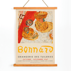 Poster of Bonnard's artwork at Orangerie des Tuileries exhibition featuring vibrant still life. Poster for Exposition Bonnard at Orangerie des Tuileries featuring a vibrant still life painting by artist Bonnard.