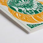 Psychedelic concert poster by Wes Wilson featuring The Jefferson Airplane Jay Walkers at Fillmore Auditorium. Poster design by Wes Wilson for The Jefferson Airplane Jay Walkers at Fillmore Auditorium with vibrant orange and green text.