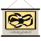 Bird passing through a Cloud by George Braque L’Atelier Mourlot exhibition poster artwork Bird passing through a Cloud by George Braque exhibition poster for L’Atelier Mourlot featuring abstract imagery.
