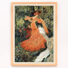 Elegante vicino a una primavera