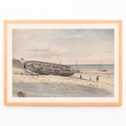 Binnenschiffe am Strand Binnenschiffe am Strand