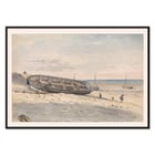 Binnenschiffe am Strand Binnenschiffe am Strand