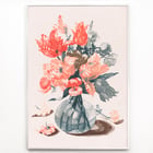 Five Prints of Flowers in Glass Vases Five Prints of Flowers in Glass Vases