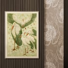 Five storks in a meadow Five storks in a meadow
