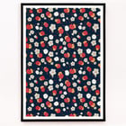 White, gray, pink and red flowers White, gray, pink and red flowers
