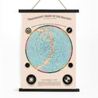 Celestial map depiction from Transparent Chart of the Heavens by James Reynolds. Poster titled Transparent Chart of the Heavens by James Reynolds depicting a star map with constellations and celestial objects.