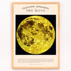 Telescopic appearance of the Moon by James Reynolds features a detailed lunar illustration. Poster of the Moon with detailed illustration by James Reynolds titled Telescopic Appearance of the Moon.