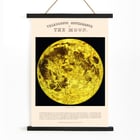 Telescopic appearance of the Moon by James Reynolds features a detailed lunar illustration. Poster of the Moon with detailed illustration by James Reynolds titled Telescopic Appearance of the Moon.
