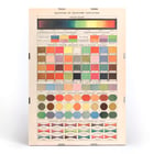 Color chart from Peinture et Teinture by Claude Augé featuring various swatches and color names. Poster displaying color classification and mixing techniques from Peinture et Teinture by Claude Augé.