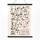 Illustration of various wrestling techniques by Claude Augé titled Lutte From Le Larousse pour tous. Poster depicting various wrestling techniques from Lutte From Le Larousse pour tous by Claude Augé with illustrations of wrestlers.