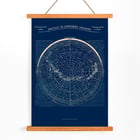 Nouveau Planisphère Céleste by Léon Jaubert showcases a detailed celestial map. Poster of a celestial map Nouveau planisphère céleste by Léon Jauréguy displaying constellations and astronomical details.
