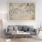 Poster of human body sketches with geometric overlays by Alexander Rothaug titled Static and dynamic of the human body.
