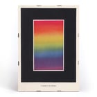 The Theory and Practice of Color by Bonnie E Snow features a vibrant rainbow gradient artwork. Poster of a rainbow gradient titled A Symbol of the Rainbow from The Theory and Practice of Color by Bonnie E. Snow.