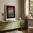 The Theory and Practice of Color by Bonnie E Snow features a vibrant rainbow gradient artwork. Poster of a rainbow gradient titled A Symbol of the Rainbow from The Theory and Practice of Color by Bonnie E. Snow.