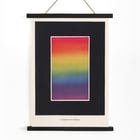 The Theory and Practice of Color by Bonnie E Snow features a vibrant rainbow gradient artwork. Poster of a rainbow gradient titled A Symbol of the Rainbow from The Theory and Practice of Color by Bonnie E. Snow.