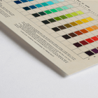 Atlas of the Munsell color system by Albert Henry Munsell displaying various color hues and values. Poster of the Atlas of the Munsell color system Pl.01 by Albert Henry Munsell featuring a chart of hues and values in various colors.