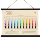 Atlas of the Munsell color system by Albert Henry Munsell displaying various color hues and values. Poster of the Atlas of the Munsell color system Pl.01 by Albert Henry Munsell featuring a chart of hues and values in various colors.