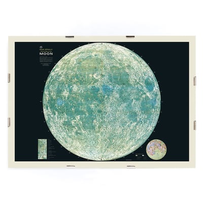 希少】RAND McNALLY 月の地図　ポスター Poster | Map of the Moon by Rand McNally | MORYARTY