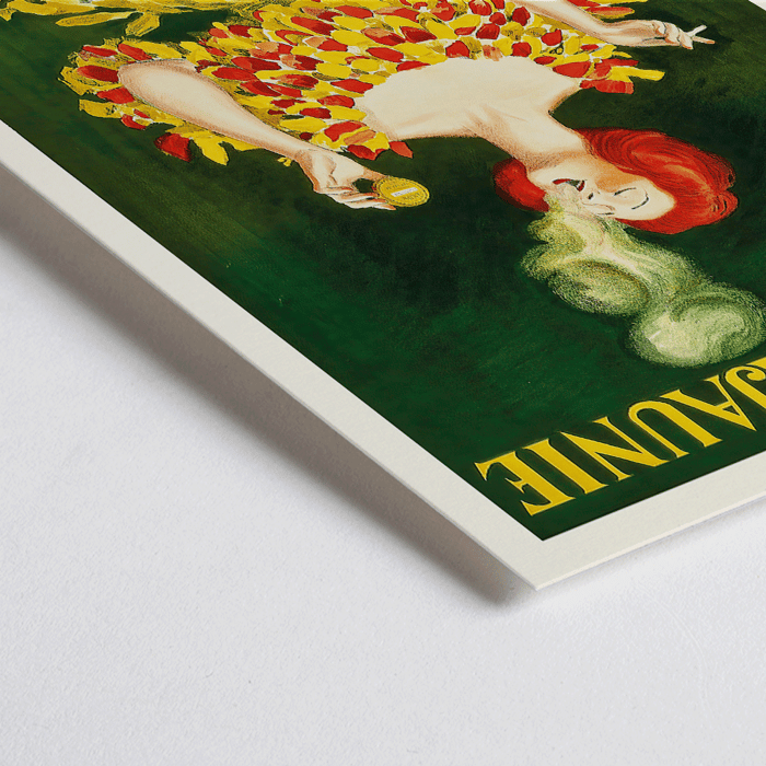 Póster colorido de una mujer con un vestido vibrante con humo creando una cara Cachou Lajaunie de Leonetto Cappiello Póster presenta la obra de arte titulada Cachou Lajaunie de Leonetto Cappiello, que representa a una mujer con un vestido colorido fumando un cigarrillo.