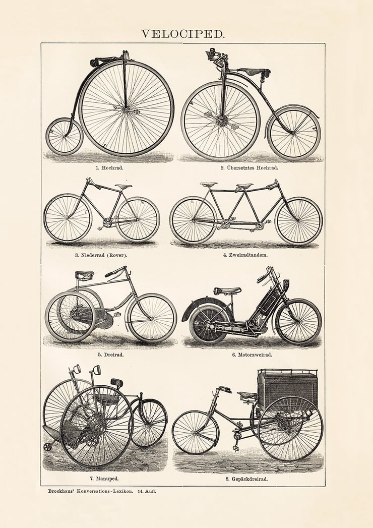 Velociped Poster