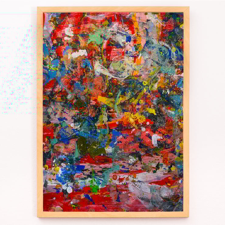 Vibrant colorful abstract artwork by Abstract Patchwork 2 titled Abstract Patchwork 2. Colorful abstract poster showcasing intricate patterns and textures in Abstract Patchwork 2 by Anonymous.