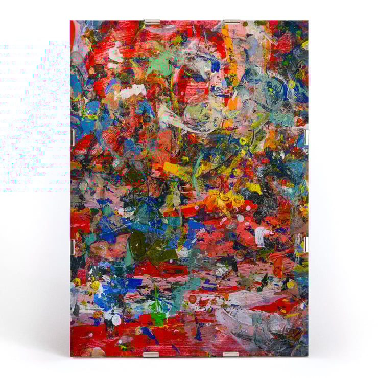 Vibrant colorful abstract artwork by Abstract Patchwork 2 titled Abstract Patchwork 2. Colorful abstract poster showcasing intricate patterns and textures in Abstract Patchwork 2 by Anonymous.