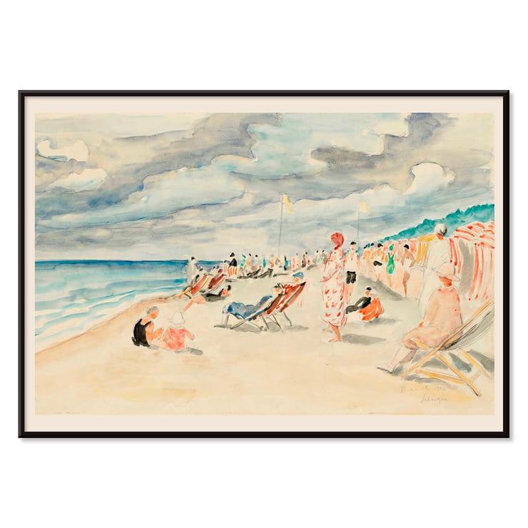 La plage de Deauville La plage de Deauville