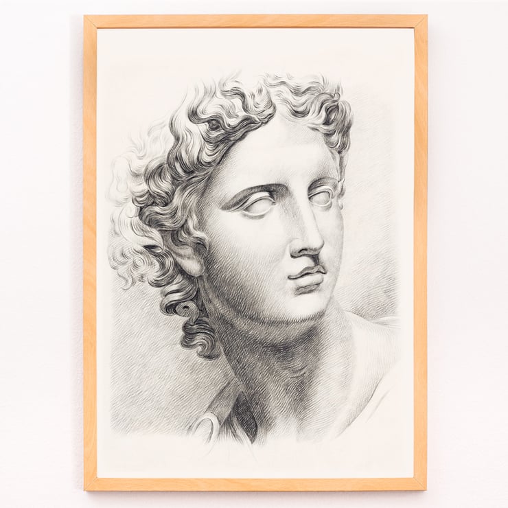 Antique statue head Antique statue head