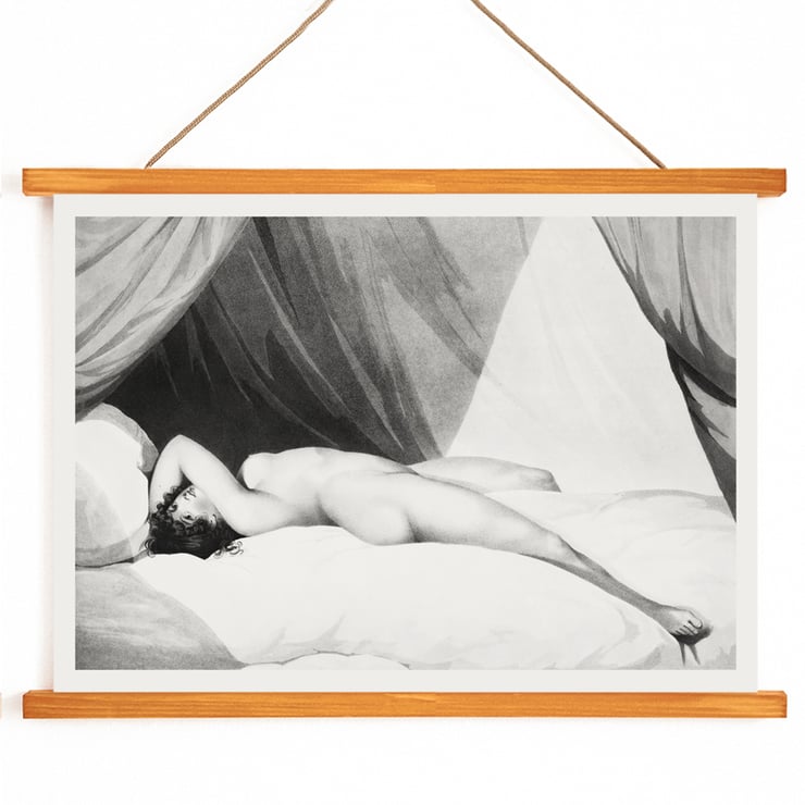 Nude on Curtained Bed Nude on Curtained Bed